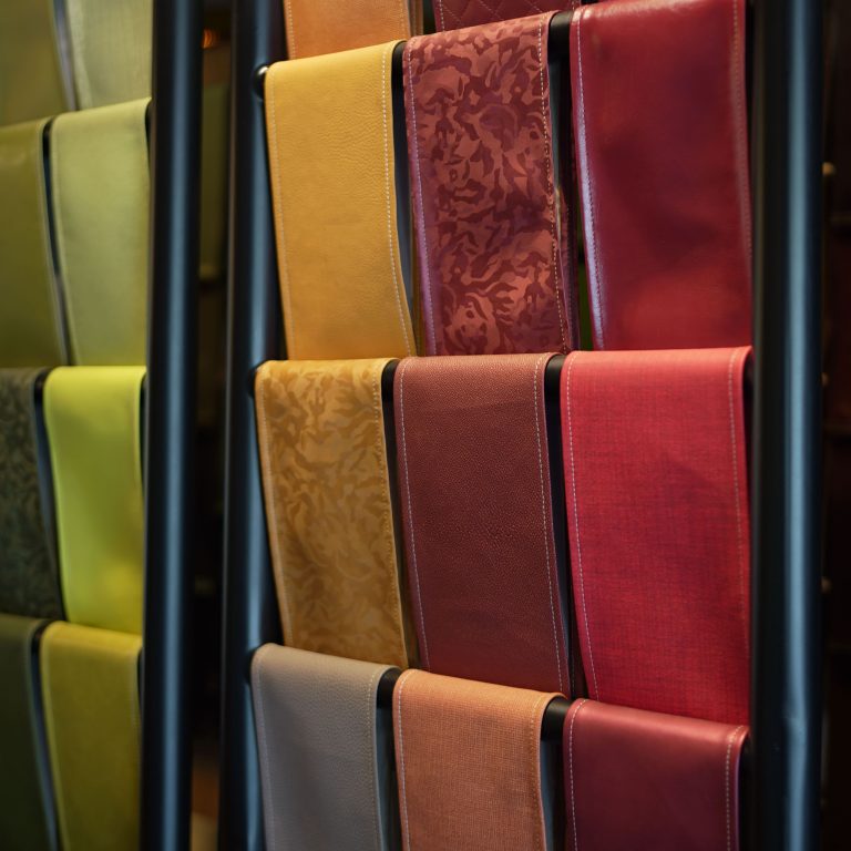 Leder Haus Showroom Bandung Leather Panel Display-min